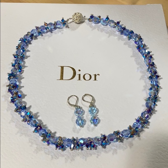 Swarovski necklace + earring set - Picture 3 of 8